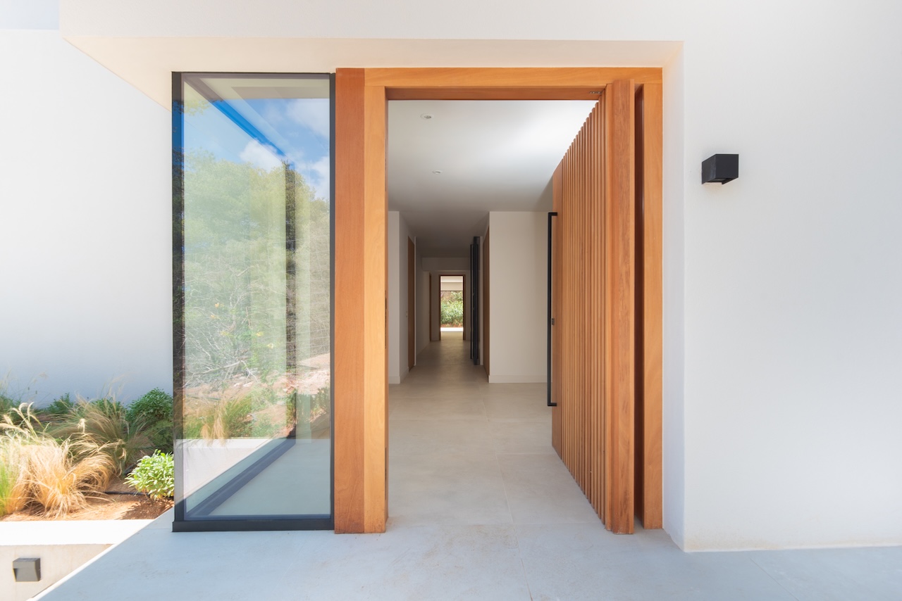 Resa Estates Ibiza for sale newbuilt villa Roca Llisa luxury elevator entrance.jpg